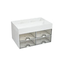 Axyaa Multi-grid Desktop Organizer for Small Items, Cosmetics, Stationery, and More