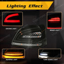 Axyaa Taillights for Toyota Vios 08-13 Brake Reverse Turn Signal Lamp Car Accessories