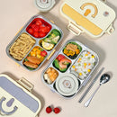 Axyaa Stainless Steel Lunch Box Set with Cutlery & Bowl