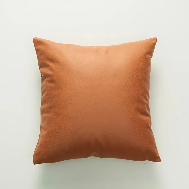 Axyaa Soft Leather-cloth Cushion Cover for Living Room Sofa, Car, Chair Home Decor