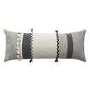Axyaa Vintage Stripe Lumbar Cushion Cover with Tassels