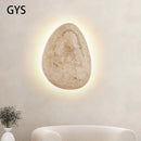 Axya Warm Glow Cave Stone Wall Lamp - Cream Bedroom Living Room Lighting