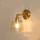 Axyaa Vintage Style Green Glass LED Wall Lights with Pull Chain Switch
