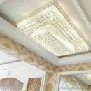 Axyaa European Style Crystal LED Ceiling Light for Villa Living Room Hall