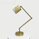 Axyaa Adjustable Metal Base Reading Lamp with Liberty Fabric Shade