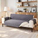 Axyaa Gray Sofa Cover: Non-Slip Couch Slipcovers for Pets and Kids, Waterproof Protector Mats