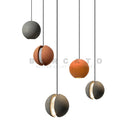 Axyaa Moon Cement Pendant Light Industrial Style Hanging Lamp