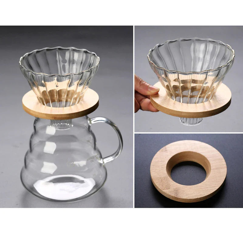 Axya Glass Coffee Pot Filter Brewer Cloud Kettle Teapot