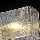 Axyaa Square Water Glass Wall Lamp Modern Sconces Indoor Lighting Fixtures