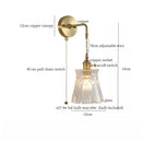 Axyaa Brass Glass Sconce Lamp for Nordic Minimalism LED Wall Lights