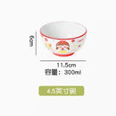 Axyaa Children's Rice Bowl Set: Cartoon Rice Bowl & Ceramic Tableware