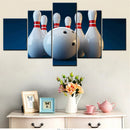 Axyaa Bowling Pins Canvas Wall Art Home Decor Poster Painting for Living Room