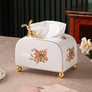 Axyaa Ceramic Living Room Paper Box for Dining Table and Coffee Table