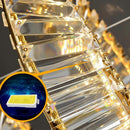 Axyaa Crystal Chandelier: Modern Living Room Dining Room Pendant Lights