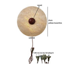 Axyaa LED Wall Sconces Vintage Industrial Pull Chain Switch Yellow Travertine-Look