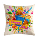 Axyaa Holi Holiday Pillowcase: Vibrant Decor for Home, Office, or Party
