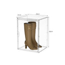 Acrylic Handbag Organizer Storage Box for Shoes and Dolls, Stackable Transparent Cabinet by Axyaa