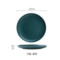 Axyaa Ceramic Western Cuisine Plate Set for Steak, Vegetables, Bread, Desserts, Breakfast