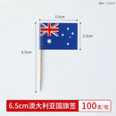 Axyaa Fruit Stick Small Flag Bamboo Toothpick Cake Cocktail Decoration