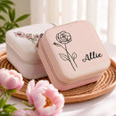 Axyaa Portable Foldable Jewelry Organizer Box Compact Travel Case