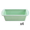 Axyaa Silicone Rectangular Candy Toast Mould 4Pcs - DIY Cake Baking Tools