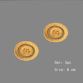 Axyaa Handwoven Rattan Coasters Set - Insulated Cup Mat with Holder