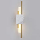 Axyaa Green White Marble Wall Lamp 6W LED Light for Living Room Bedroom Lobby