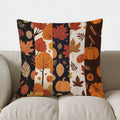 Axyaa Autumn Leaves & Pumpkins Decor Pillow Cover for Sofa Bedroom Car