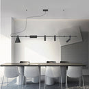 Axyaa Black Nordic LED Chandelier for Dining Room and Kitchen Lighting