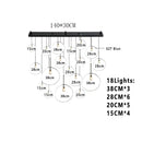 Axyaa Modern Lava Chandelier for Home Decor and Ambiance