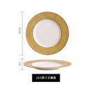 Axyaa Phnom Penh Plate Set - Restaurant Hotel Ceramic Tableware Artistic Concept Plate
