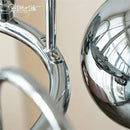 Axyaa Modern Chrome Pendant Lamps 3/5/7 Heads Chandelier for Living Room, Dining, Bedroom
