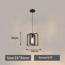 Axyaa Wooden Iron Art Chandelier for Bar Restaurant Room Decor