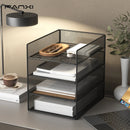 Axyaa Desk Organizer: 4-Tier Desktop Storage Rack & File Holder