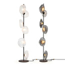 Axyaa Glass Shade LED Floor Lamp for Nordic Minimalist Home Decor