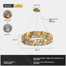 Axyaa Modern LED Chandelier for Dining Room, Living Room, Bedroom, and Hotel Décor