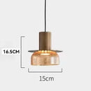Axyaa Modern Glass Cover Pendant Light Fixture for Restaurant Living Room