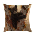 Axyaa Printed Linen Pillowcase for Home Sofa Car Decor 45*45cm