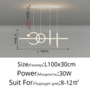 Axyaa Modern Long Strip Pendant Light Ceiling Chandelier for Home Decor & Ambiance