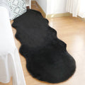 Axyaa Plush Faux Rabbit Fur Carpet: Modern Living Room & Kids Bedside Rug
