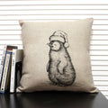 Animal Penguin Cushion Cover 45x45, Axyaa Brand - Cute & Funny Decorative Pillowcase