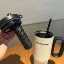 Axyaa Stainless Steel Insulated Tea Separation Water Bottle with Straw