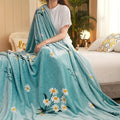 Axyaa Flannel Blanket – Cozy Fleece-Lined Throw for Bedroom, Sofa, Car