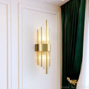 Axyaa Crystal Wall Lamp: Modern Luxury for Living Room, Bedroom, Corridor