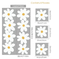 Axyaa Boho Daisy Flowers Wall Decals - Home Decor Vinyl Stickers for Kids Nursery