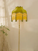Axyaa Vintage Tassels Floor Lamp LED E27 Copper Art Deco Standing Light