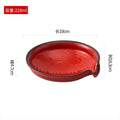 Axyaa Ceramic Shaped Plate Set for Dipping, Fruit Salad, Sashimi, and Soup Plates