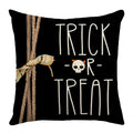 Axyaa Halloween Pumpkin Print Pillow Cover 45x45 - Festive Home Decor & Holiday Gift