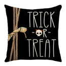 Axyaa Halloween Pumpkin Print Pillow Cover 45x45 - Festive Home Decor & Holiday Gift