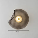 Axyaa Modern Glass Wall Lamp for Study, Bedroom, Living Room - Minimalist Circular Design